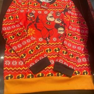Ugly Christmas Sweater Adult The Incredibles Red Ugly Christmas Sweater